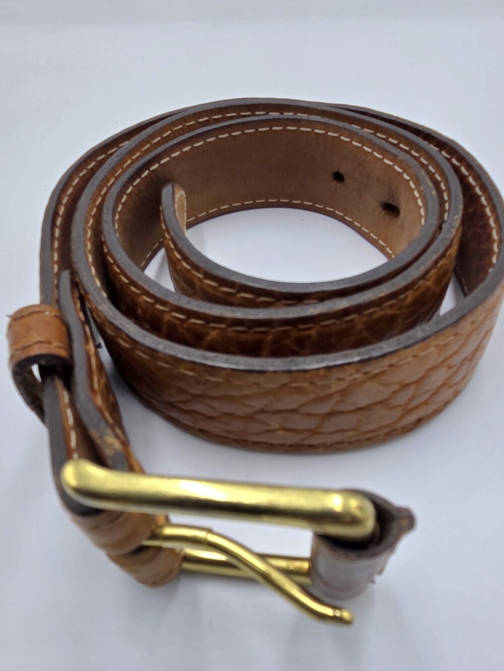 Coronado Sedona Genuine American Bison USA Men's Belt Walnut Size 40"
